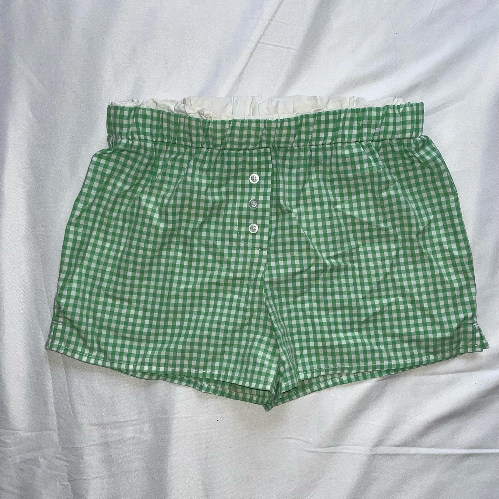 Girls2K Plaid Pajama Boxer Shorts — Size M